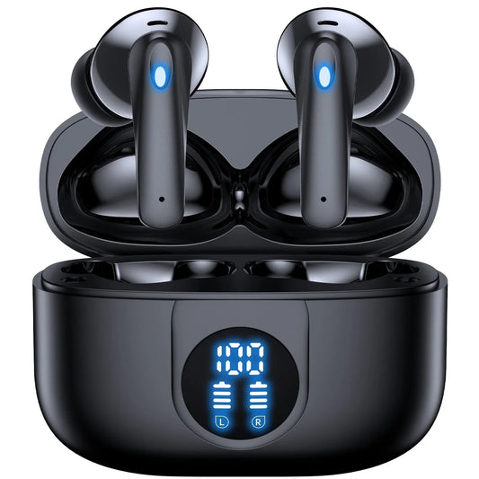 Wireless Earbuds, Bluetooth Headphones V5.4 Stereo Ear Buds with Noise Cancelling Mics